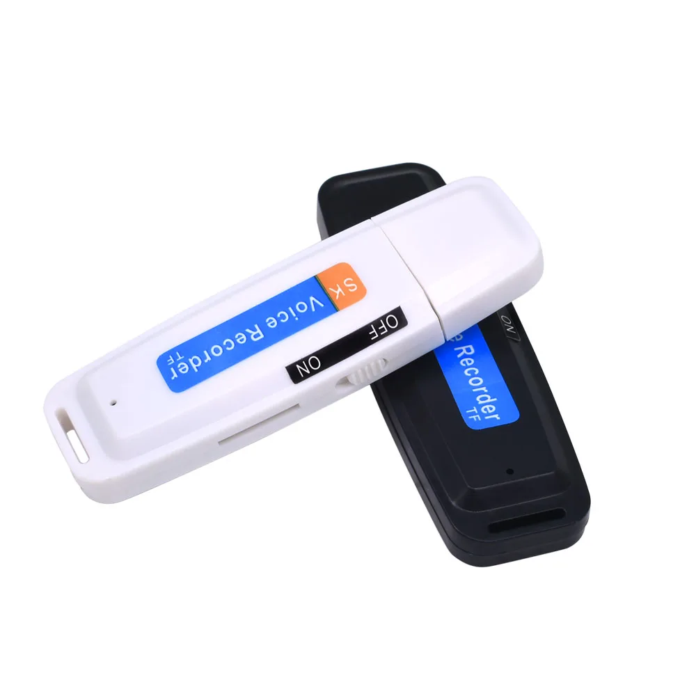 Tishric Hot Predaj U-Disk Digitálny Audio Rekordér Flash TF Karty, USB Hlasový Záznamník Pen Mini Diktafón Odbornej Až do 32 GB