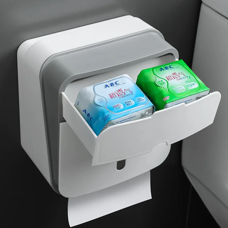 Toaletný Držiteľa Double-layer Wc Príslušenstvo Tkaniva Box Porta Rollo Abstraktných Higienico závesné Wc Úložný Stojan