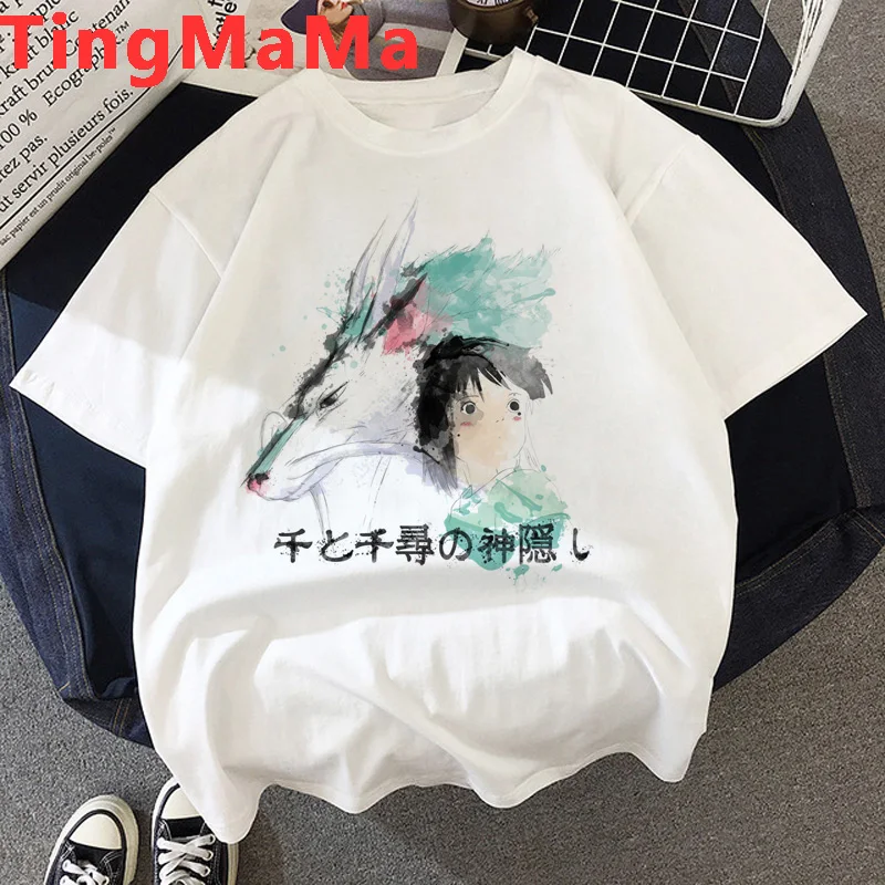 Totoro Štúdio Ghibli tričko žena grunge bežné pár grafické tees ženy japonský t-shirt tričko plus veľkosť estetické