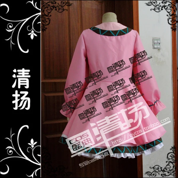 Touhou Projektu Touhou Shinnreibyou Kasodani Kyouko Cosplay Kostým ružové šaty