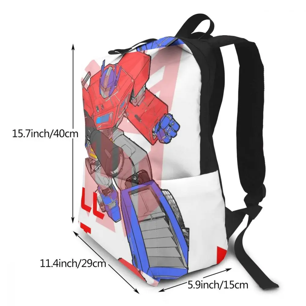 Transformer Batoh Optimus Prime dojazdu Batohy Dospievajúcich Mužov - Ženy ' s Bag Trendy Tlač Ulici Polyfunkčný Tašky