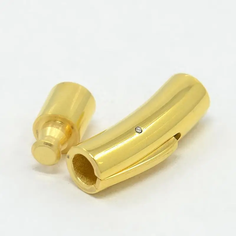 Trubice 304 Nerezovej Ocele Bajonet Spony Šperky poznatky pre DIY Otvor: 3 mm 4 mm 5 mm 6 mm