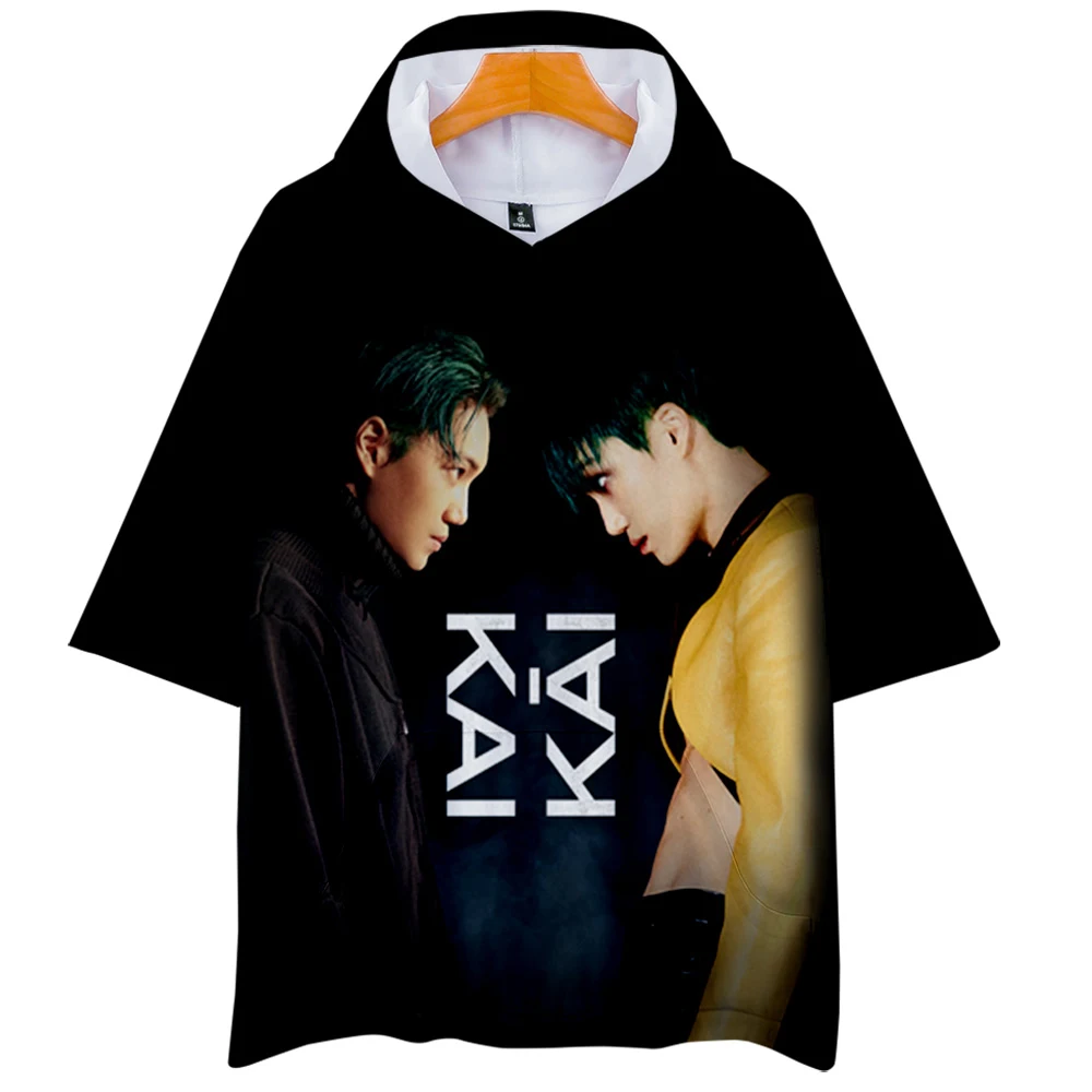 Tshirts Idol EXO Harajuku Mikiny tričká Krátky Rukáv Ženy/Muži Bežné Fanúšikov Oblečenie 2019 Nový Hip Hop Kpop Tlačené