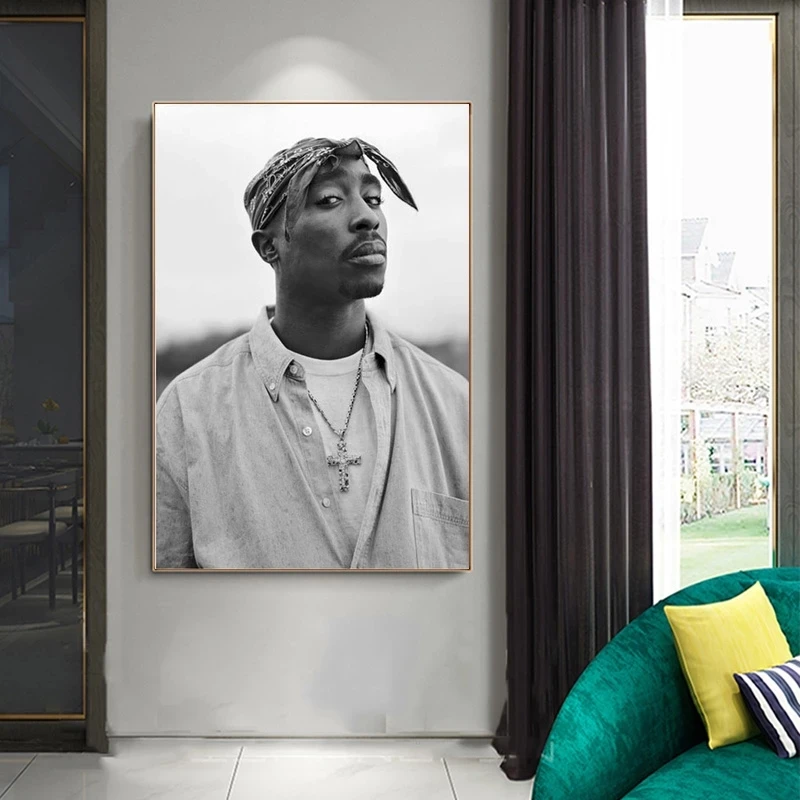 Tupac Shakur 2PAC Plátno na Maľovanie Rapper Star Plagát Hip Hop Umenie Maľba moderne a príjemné izby Steny Výzdoba Plagáty na Stenu Obrázky pre Home Design