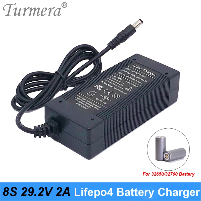 Turmera 8S 29.2 V 2A Lifepo4 Batérie, Nabíjačky Inteligentné Nabíjačky Pre 18650 32650 32700 Lítium Železa Fosfát Batériu 25.6 V 28.8 V