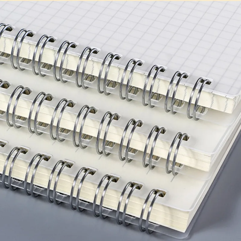 Tvorivosť Jednoduchosť Transparentné Cievka Notebook A6 A5 B5 Mriežky Notebook Prázdne Dot Matrix PP Školské potreby Notebook