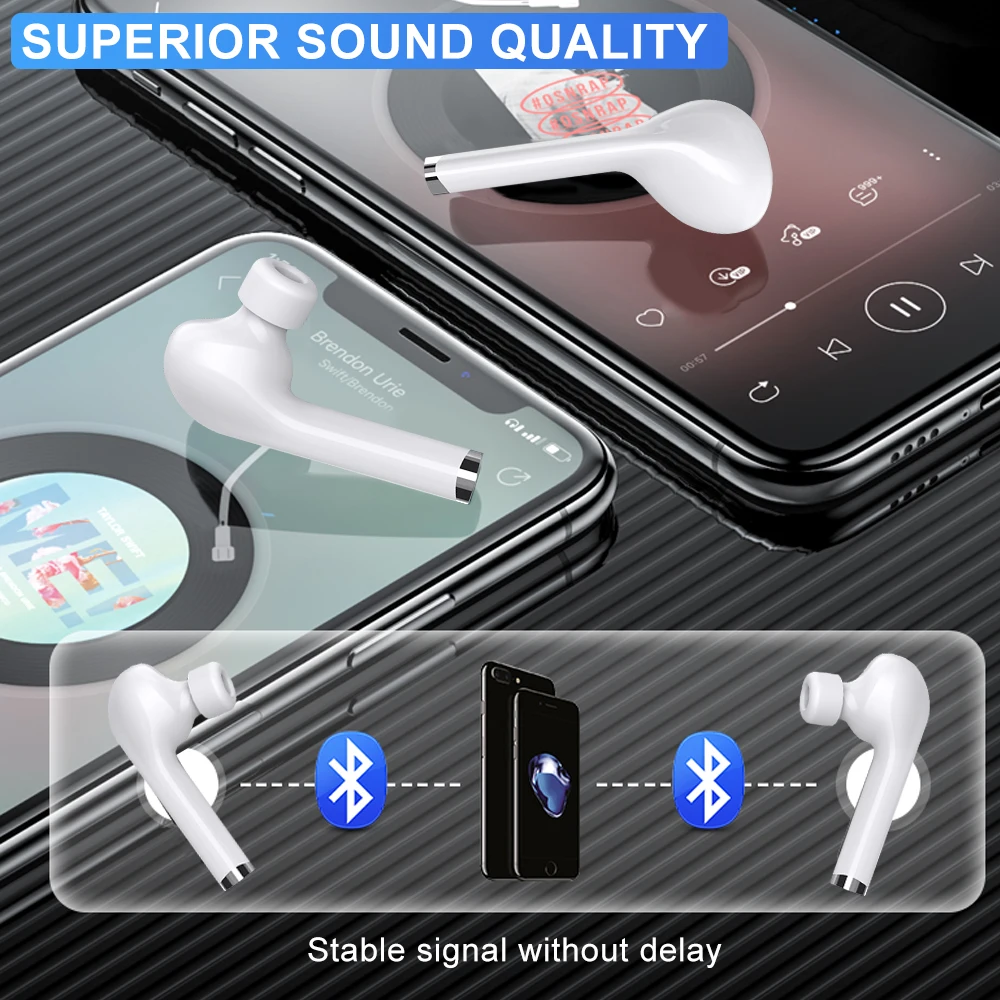 TW12 TWS Bluetooth 5.0 slúchadlá Slobody Touch Ovládania Šport Bezdrôtový Headset IPX 7 Bluetooth slúchadlá S mikrofónom Slúchadlá