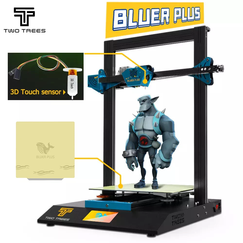 Twotrees 3D Tlačiarne Modrejšie Plus I3 Upgrade magnetické PEI BMG Veľké Veľkosti TMC2209 3D Dotyk Double Y-osi Dotykového Displeja 3D Printer kit
