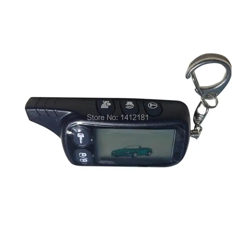 TZ9010 LCD Diaľkové Ovládanie TZ-9010 Keychain +DARČEK Silikónové Tlačidlo Prípad pre Dvoch Spôsobom, Auto Alarm Systém Tomahawk TZ 9010 / 434MHz 1,5 V