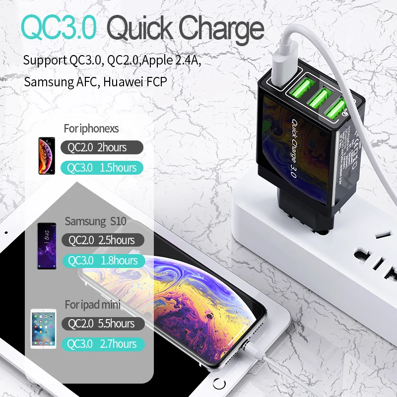 Udyr QC3.0 Rýchle Nabíjanie 4.0 3.0 USB Nabíjačka, Cestovná Rýchlo Nabíjačka Pre Samsung Xiao Stenu Adaptér Pre iPhone 11 X 7 Tabliet
