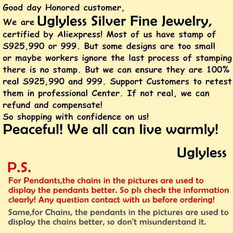 Uglyless Pevné 990 Čistého Striebra Buddha Strane Lotus Otvoriť Prívesky pre Ženy Buddhistic Dary, Jemné Šperky Sútra Srdca Bangles BA600