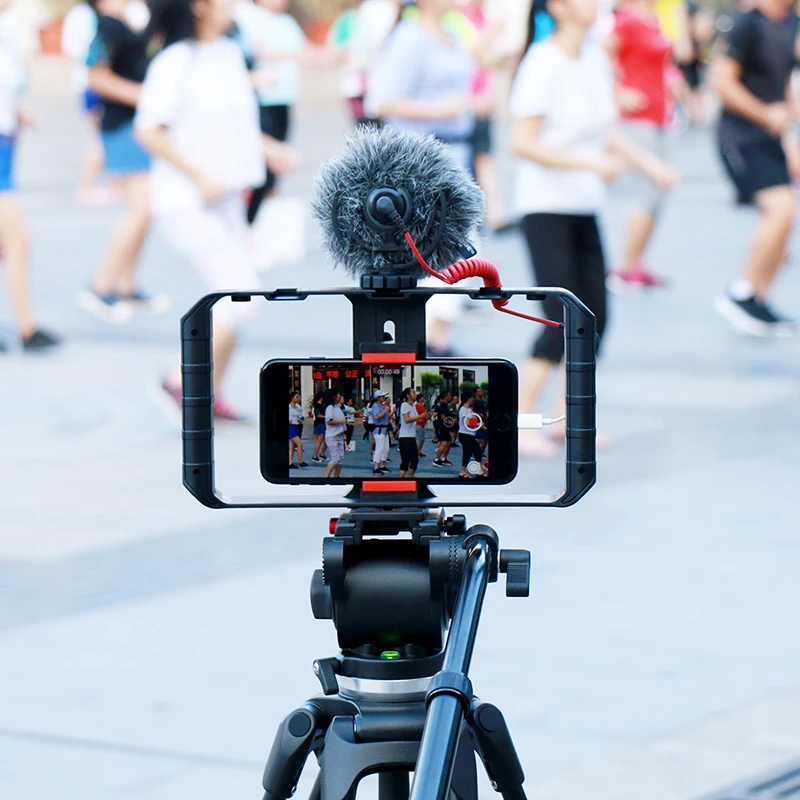 Ulanzi Smartphone Video Plošinu Stabilizátor Prípade filmového umenia Nahrávanie Vlogging Výstroj pre iPhone XR XS Max Android závit pre Statív Stojan