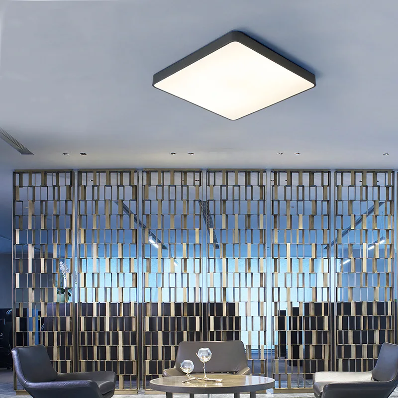 Ultra-tenké Praktické 5cm LED Stropné Svietidlá Železa Námestie Kolo Black/white Stropné Svietidlá pre Obývacej Izby, Spálne, Vnútorné Osvetlenie