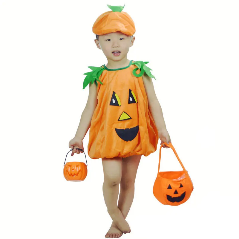 Umorden Flanelové Halloween Kostýmy pre Batoľa Detský Detí, Karneval, Party Tekvica Kostým Oblečenie pre Dieťa, Chlapec, Dievča