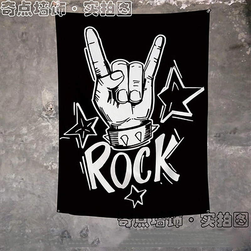 Umožňuje Rock Vlajky Zástavy Hudba Rocková Kapela Cartoon Domáce Dekorácie na Stenu Umenia 4 Gromments v Rohoch 3*5 FT 144cm*96 cm