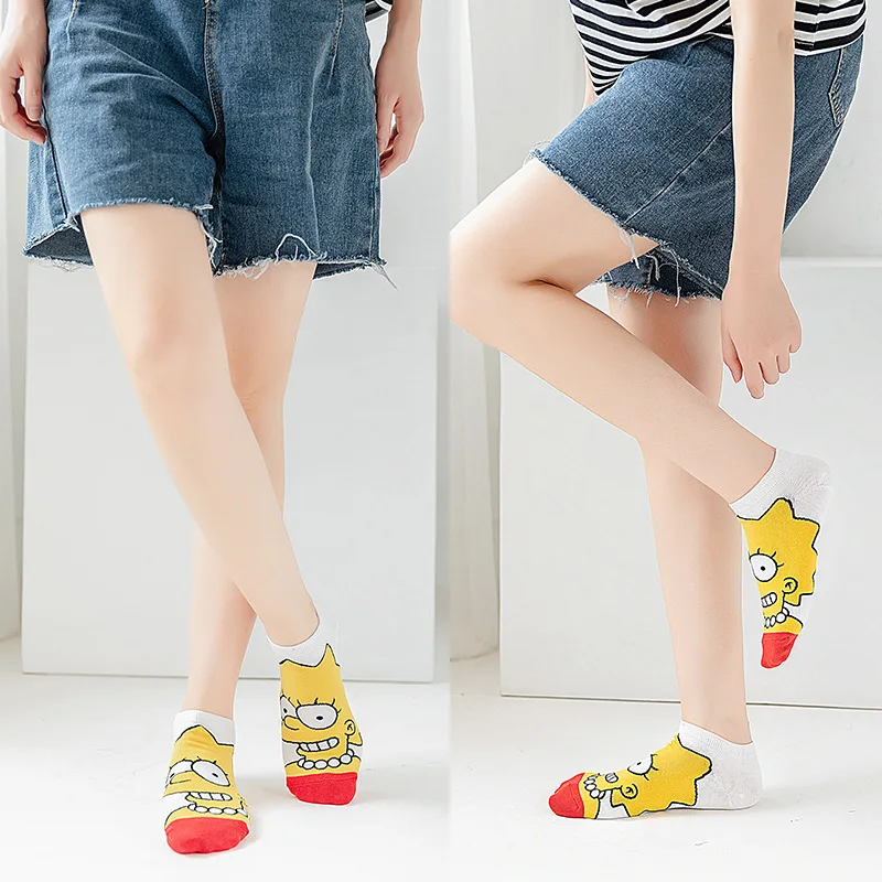Unisex Toy Story Sesame Street Simpsonovci Loď Ponožky Legrační Karikatúra Disney Anime Novinka Neviditeľné Ponožky Muži Ženy Veľkoobchod