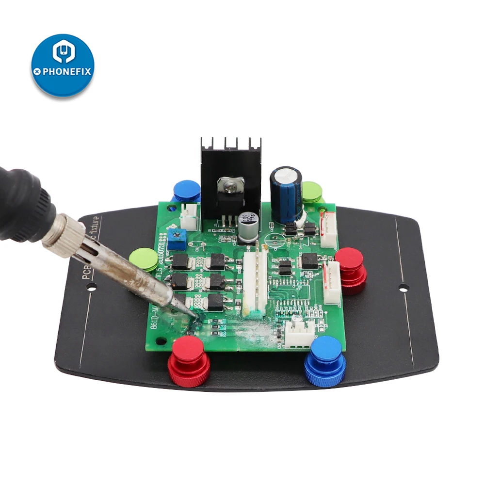 Univerzálny PCB Dosky Držiak Zariadenie Spájkovanie Platformu s 6pcs Magnetické Kolíky Groove Pevnej Svorky pre Dosky plošných spojov Spájkovanie