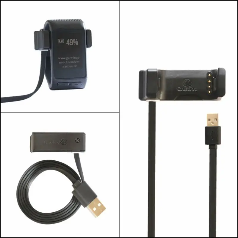 USB Dátový Kábel pre Nabíjanie Cardle Nabíjačku Náhradná pre Garmin Vivoactive HR Tepovej frekvencie, GPS Smart Hodinky
