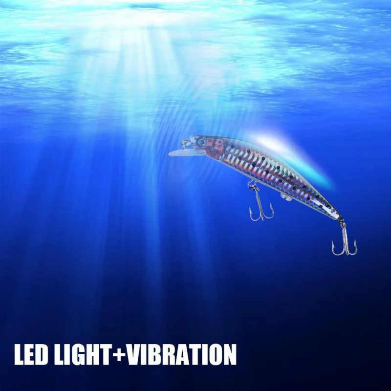 USB Nabíjateľné rybárske nástroje Blikajúce LED svetlo Zášklby Rybárske Nástrahy Elektrické Rybárske Návnad
