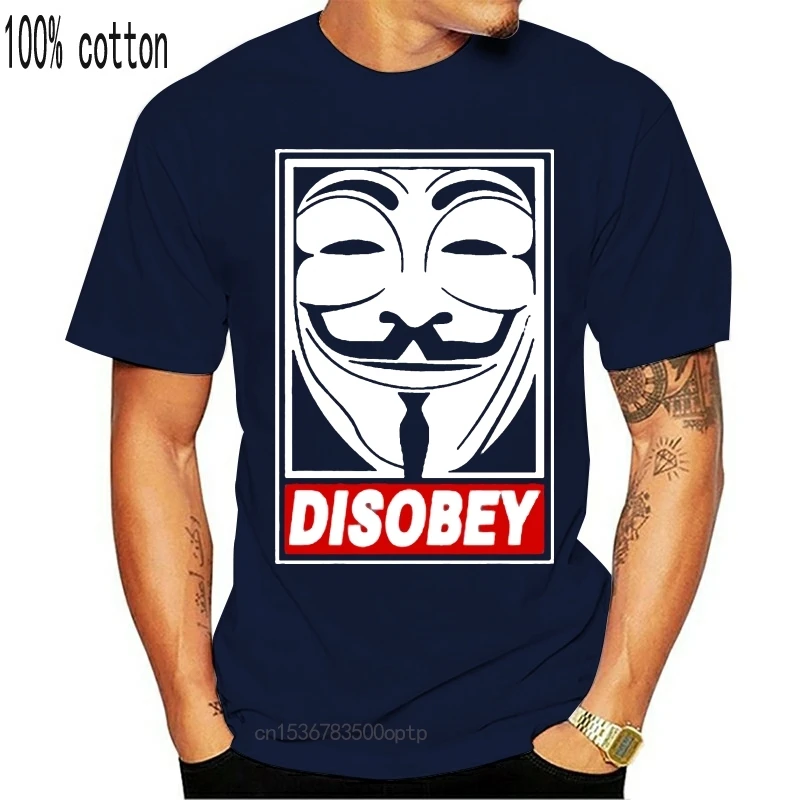 V for Vendetta Nedodržiavať Anonymné Guy Fawkes Maska Hacker T Shirt Tees Oblečenie Značky Funny T-Shirt Top Čaj