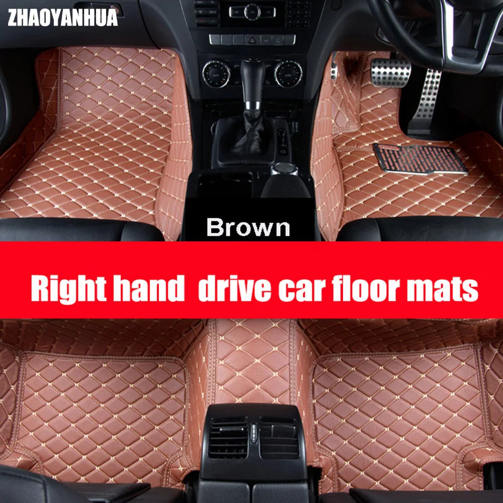 V pravej ruke riadiť auto podlahové rohože pre Infiniti ESQ Nissan krčma pri ceste auto-styling kožené doplnky koberec vložky