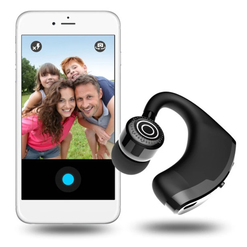 V9 Handsfree Earhook Slúchadlá Bezdrôtové Bluetooth Headset Jeden Slúchadlá Volajúceho Vysielanie Číslo Business Jazdy Headset