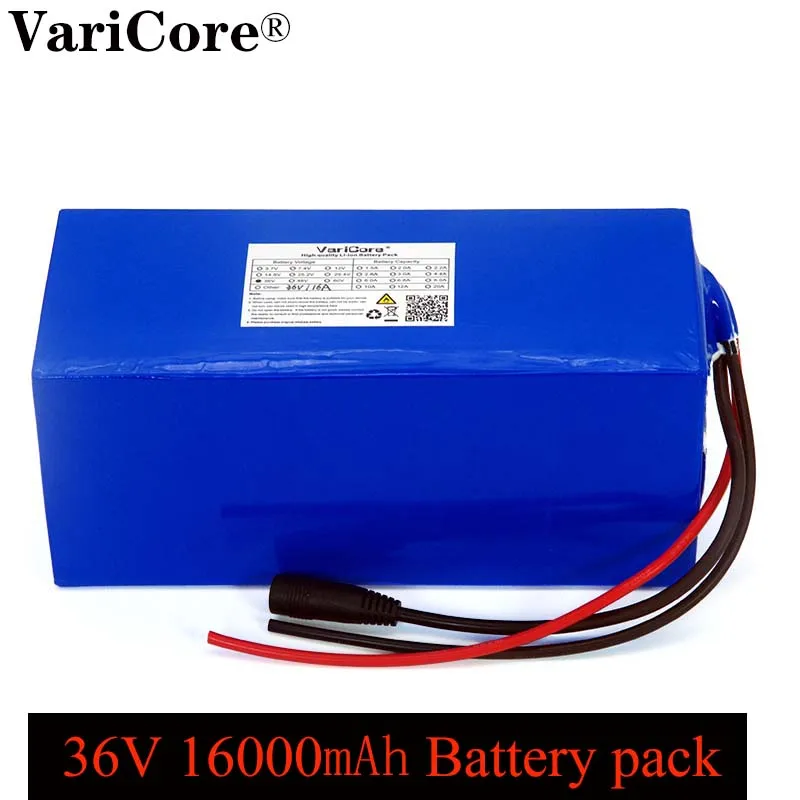 VariCore 36V 16ah lítia 18650 Batériu 1000Watt 20A bms ochrany 16000mAh záložného zdroja napájania