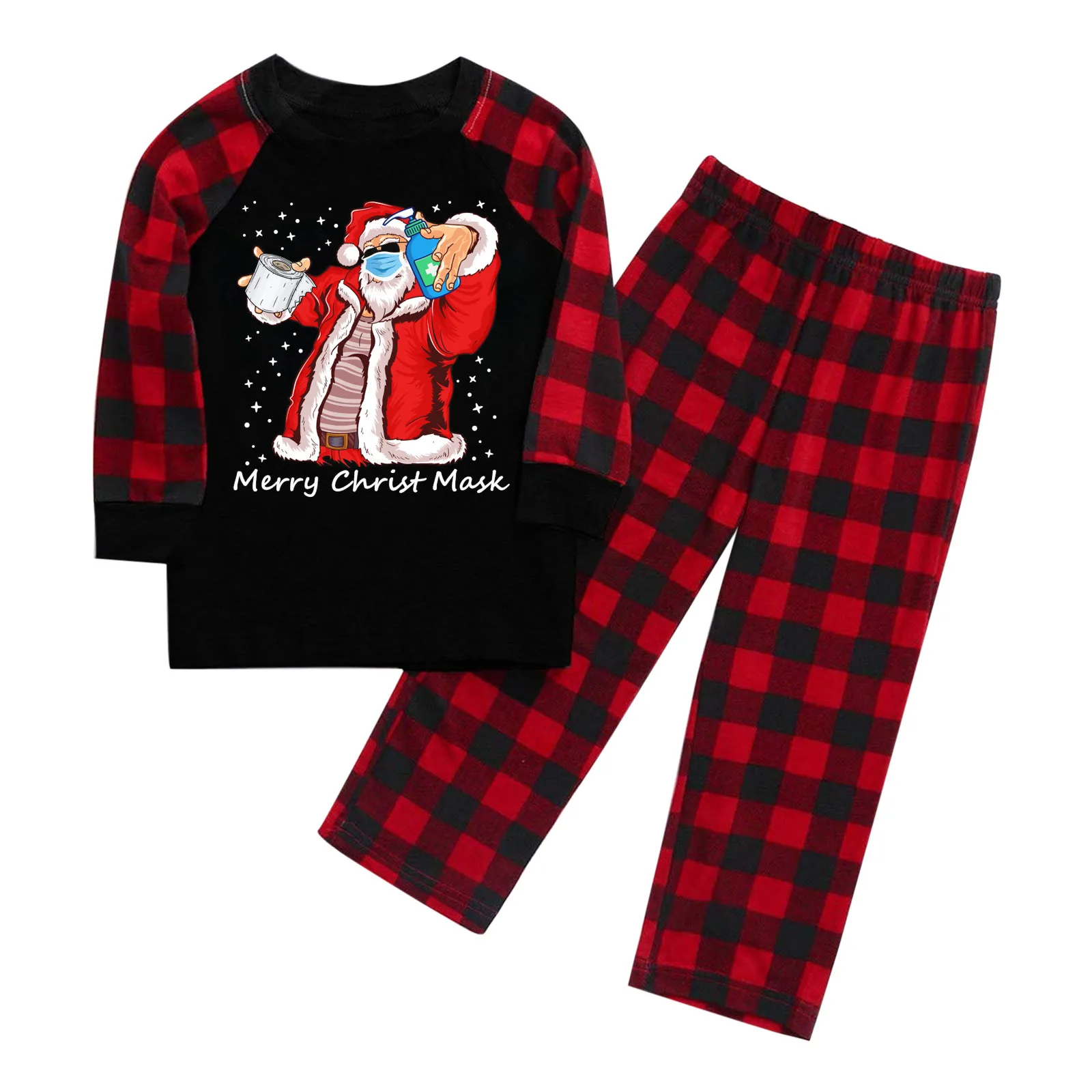 Veselé Krista maska Rodinu Vianočné Pyžamo Nastaviť Dospelých Rodiny Zodpovedajúce Oblečenie Vianoce Rodiny Sleepwear pijamas de navidad známe