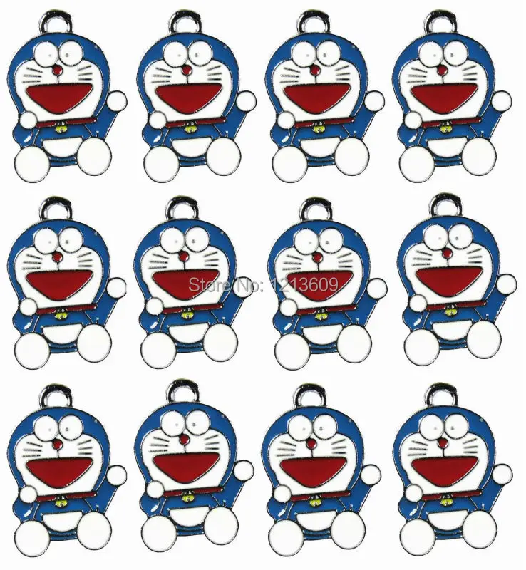 Veľkoobchod 100ks Doraemon Charms Prívesky, Šperky, Takže DIY Strany Prospech Darčeky, Doprava Zdarma