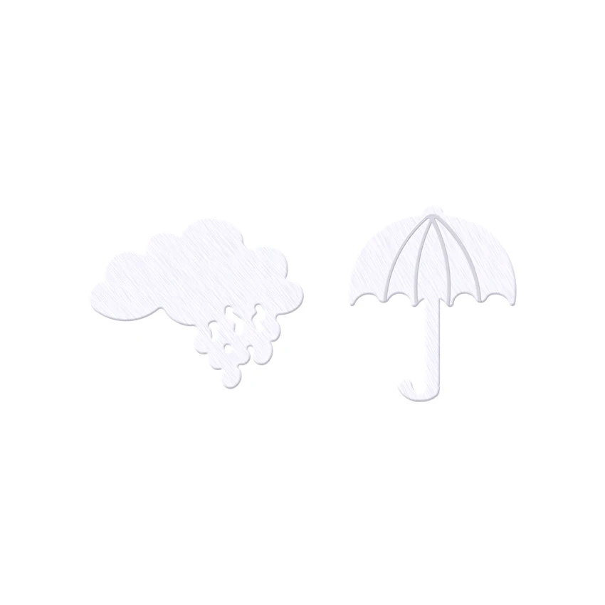 Veľkoobchod 10Pair dámske Módne Náušnice z Nehrdzavejúcej Ocele Roztomilý Dáždnik Cloud Spopod Náušnice Roztomilý Šperky