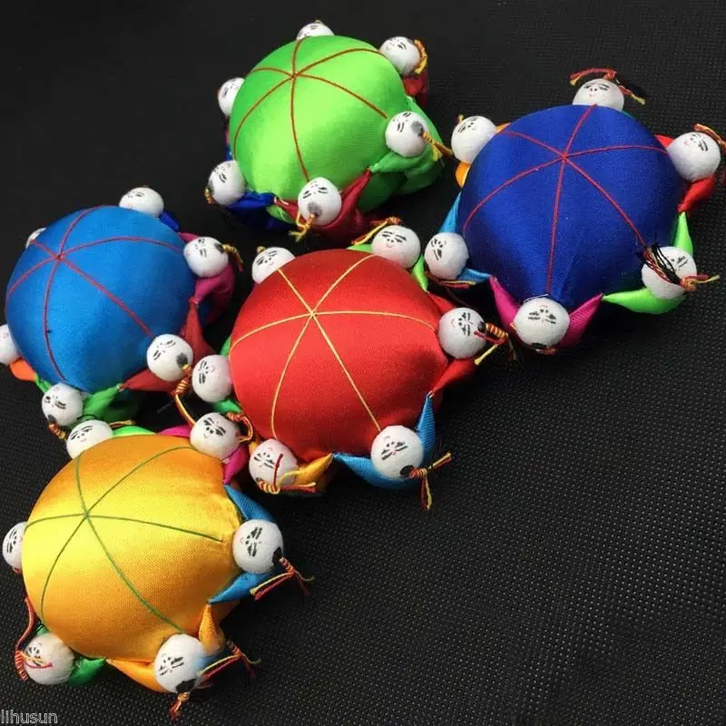 Veľkoobchod 6PCS Čínsky Ručné Klasické Hodváb pin Vankúš s 6cute deti