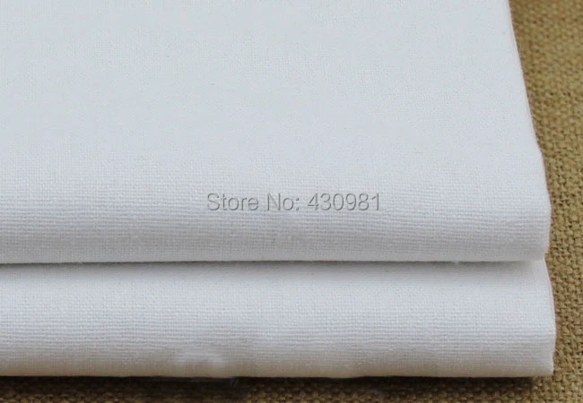 Veľkoobchod pevné bielizeň textílie meter prírodného ľanového plátna textílie pre šaty, topy čistá biela tkanina bielizeň