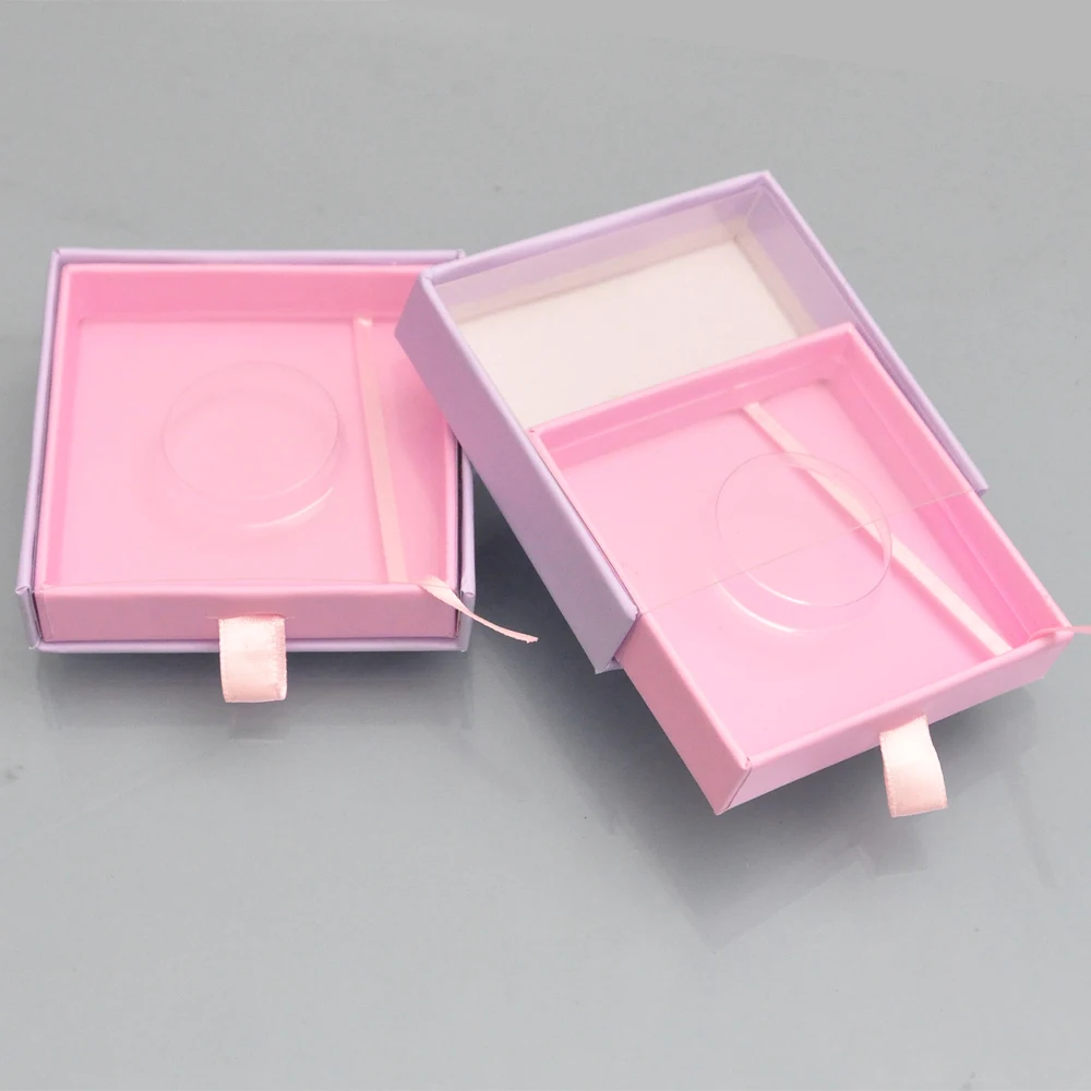 Veľkoobchod Rias Balenie Box Lash Boxy Vlastné Faux Cils Noriek Mihalnice Package Magnetické Ružový Štvorec Skladovanie Prípade Hromadného Dodávateľa