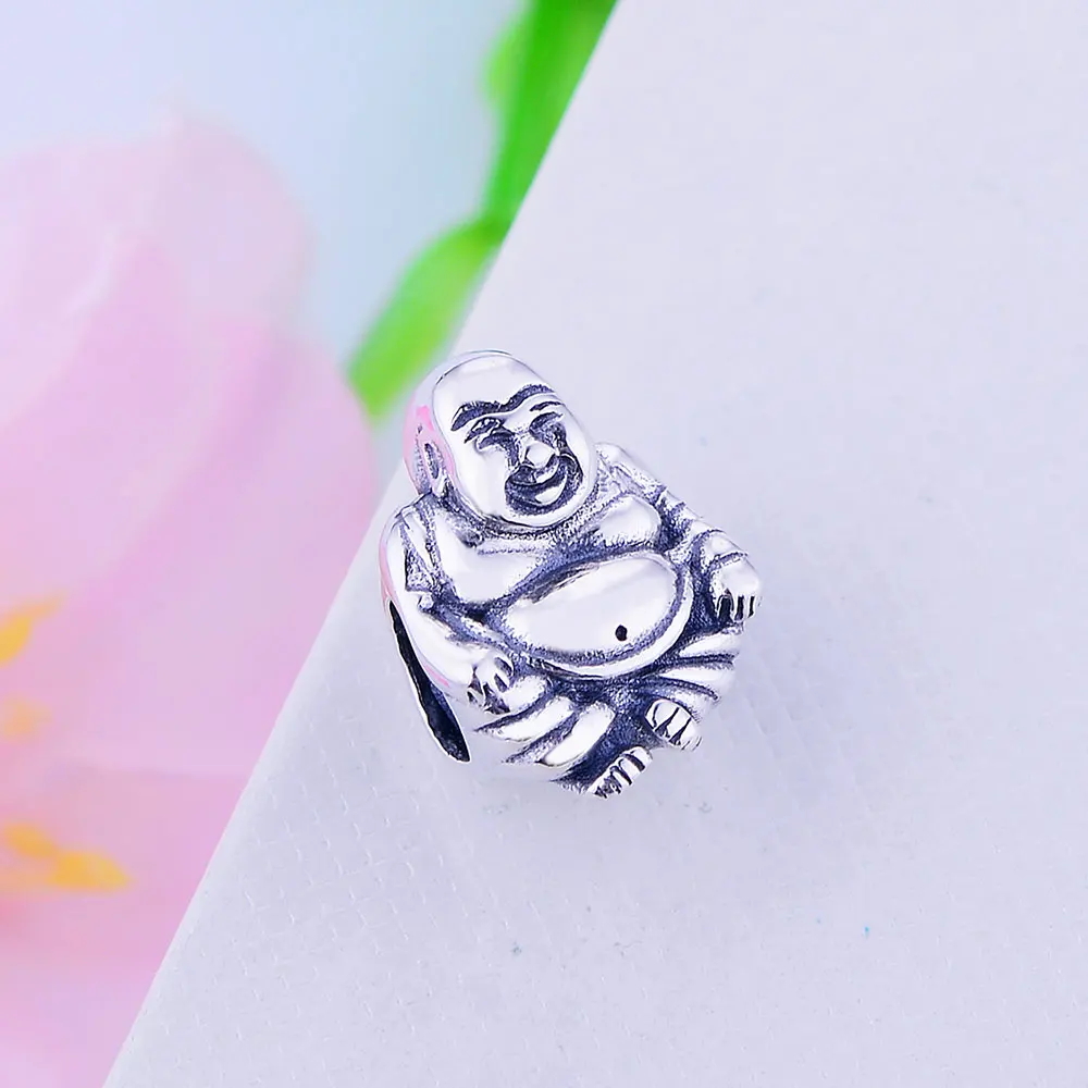 Veľkoobchodná Cena DIY Korálky Plavidlá, Autentické 925 sterling silver Buddha Charms Fit Kúzlo Náramok Módne Šperky Pre Ženy, Darčeky