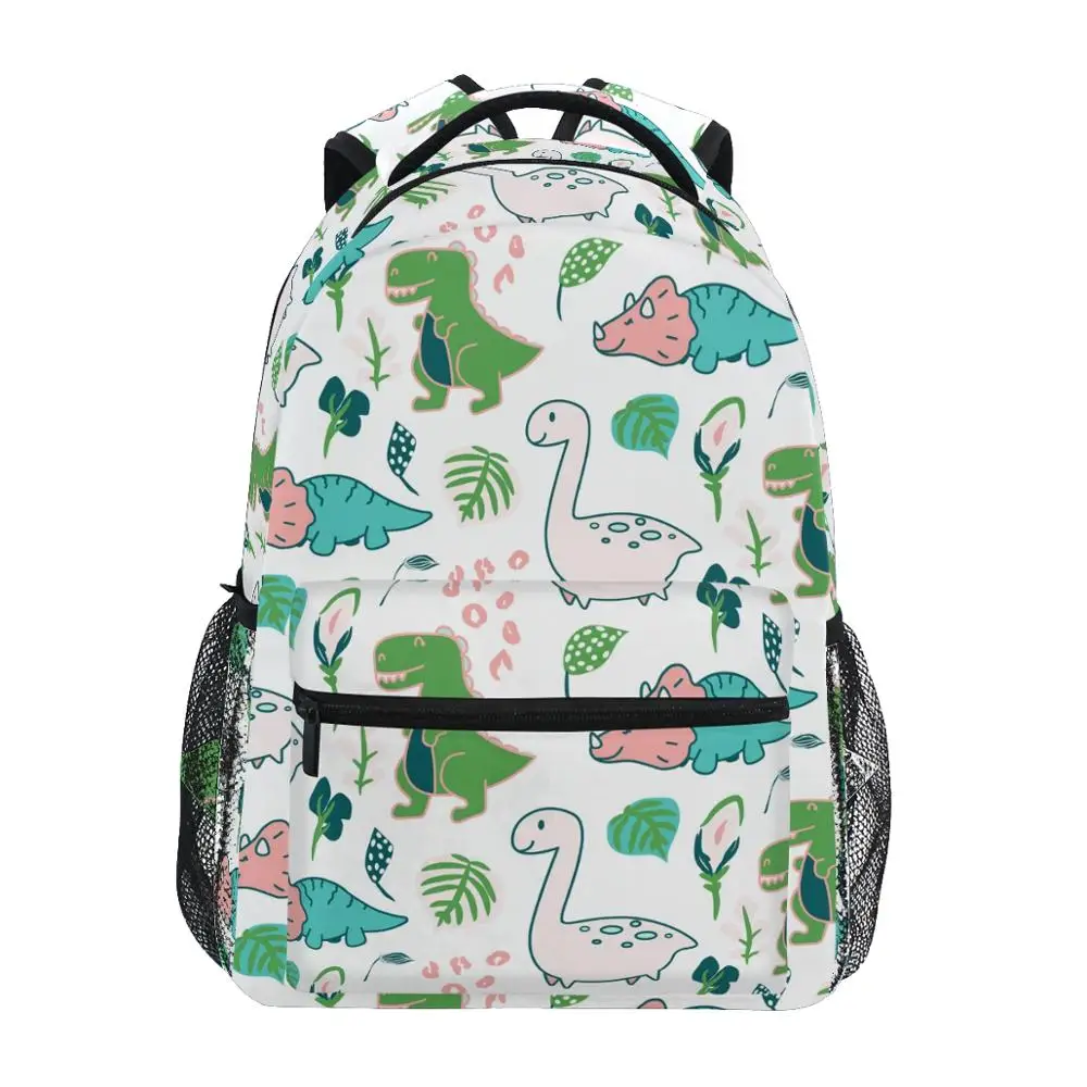 Veľká kapacita školy taška pre dospievajúce dievčatá študent taška Vhodná pre 8-18 rokov starý Dinosaurus Vytlačené Nepremokavé bagpack knihy taška