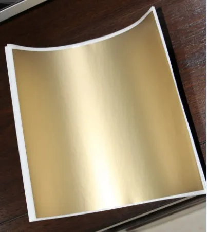 Veľká Veľkosť Stieracie Nálepku 10 listov 200*235mm Zlatá Farba Prázdna Pre Tajný Kód Pokrytie Domácej Hry Svadba