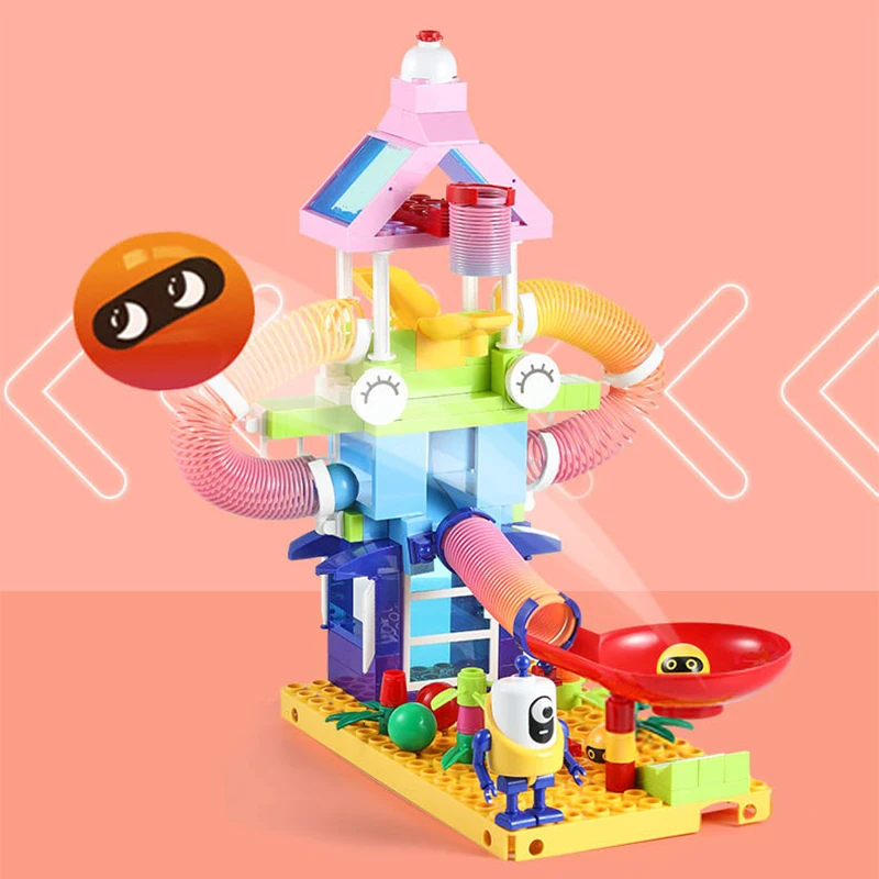 Veľké Kusy Tému Scence Stavebné Bloky, Vzdelávacie Hračky Pre Deti Sledovať Gule Dizajnér Zábavné Tehly Konštrukcia Hračka Baby