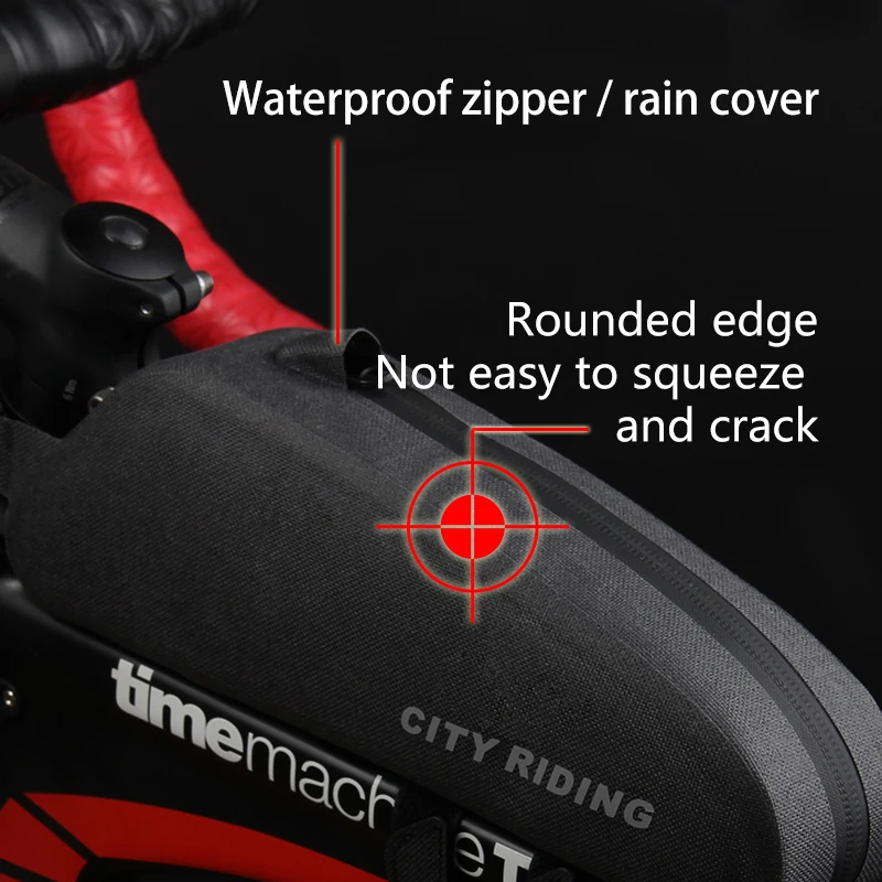 Veľkú Kapacitu Rainproof Požičovňa Hornej rámovej Trubky Bag Anti-nedeformujte Reflexné Predný Rám Taška Trojuholník Športové Tašky Bicykli Puzdro Kufre