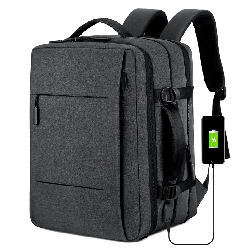 Veľkú Kapacitu, Rozšíriteľná Mužov Batoh USB Nabíjanie Muž Notebook Bagpack Nepremokavé Business Travel Späť Pack Batožiny Tašky