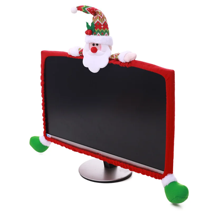 Vianočné: 19-27 palec Kryt Počítača TV Kryt Vianočné Dekorácie Santa Claus LED Zahŕňa Vianočné Ozdoby, Vianočné Domova