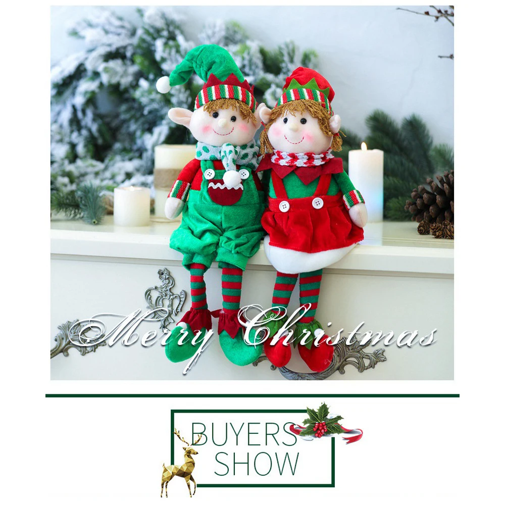 Vianočné Dlho-legged Elf Bábiky Vianočné Chlapec a Dievča Domáce Dekorácie Prívesok Vianočné Dlho-legged Elf Bábiky Ornament Prívesok