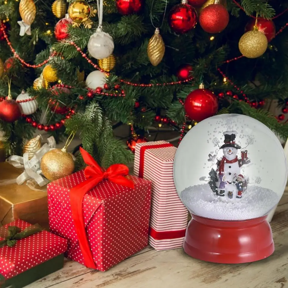 Vianočné Hudobné Snow Globe Nočné Svetlo Music Box Vianočný Darček Dekorácie USB Batéria Snehuliaci Led Rozprávkových Svetiel
