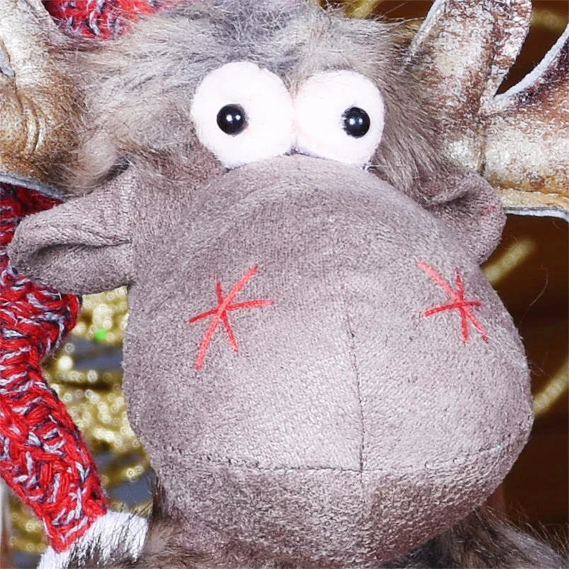 Vianočný Darček Nový Rok Dekorácie Vianočné Figúrky, Vianočné Elk Bábiky Sobov Stojí Hračky Kerst Decoratie Vianočné Dekorácie