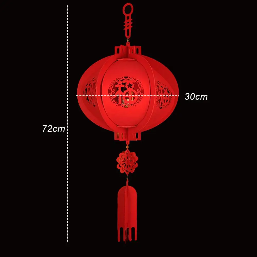 Visí Najlepšie Priania Čínsky Jarný Festival Red Lantern Šťastie Svietidla Tradičné Krásne Lampión Festivous Darček