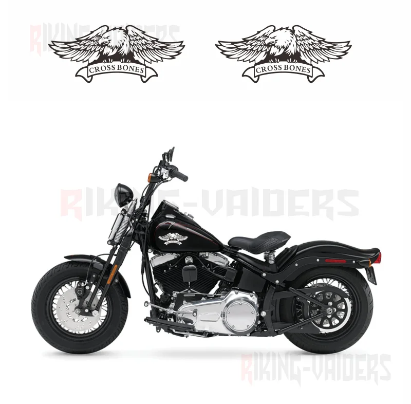 Vlastné Eagle Logo Nálepky Palivovej Nádrže Obtlačky Vinylové Nálepky Na Harley Softail Krížovej Kosti
