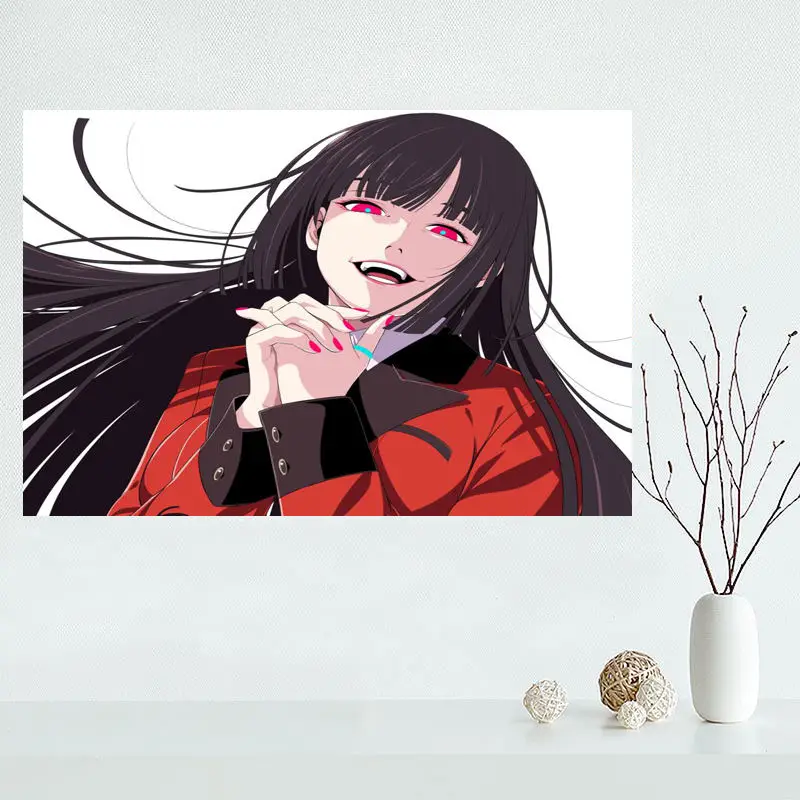 Vlastné plátno plagát Kakegurui anime plátno na maľovanie plagátu Vysokej Kvality na steny Umenie plagátu Tkaniny Tkaniny Tlač