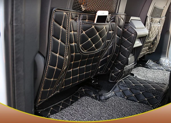 Vlastné Špeciálne Sedadla Operadlá Anti Kick Pad Chránič Sedadla Kryt Mat Pre Range Rover Evoque 2012-2018 Kožené Auto Anti Špinavé Mat