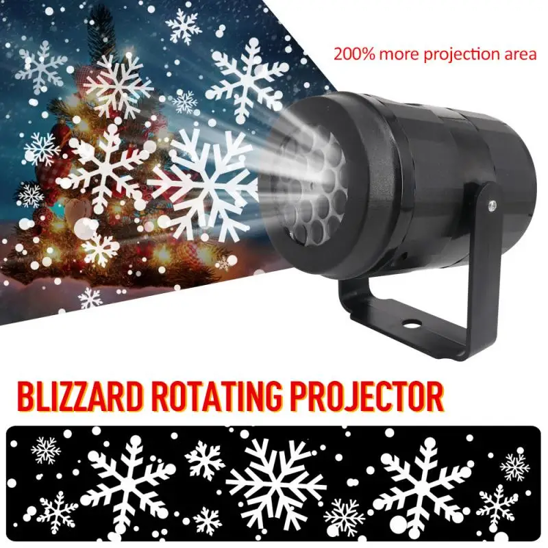 Vonkajšie Nový Rok, Vianoce Snowflake Laserové Svetlo Sneženie Projektor Pohyb Snehu Krytý Záhradný Laserová Projekcia Svetlá LED Lampa