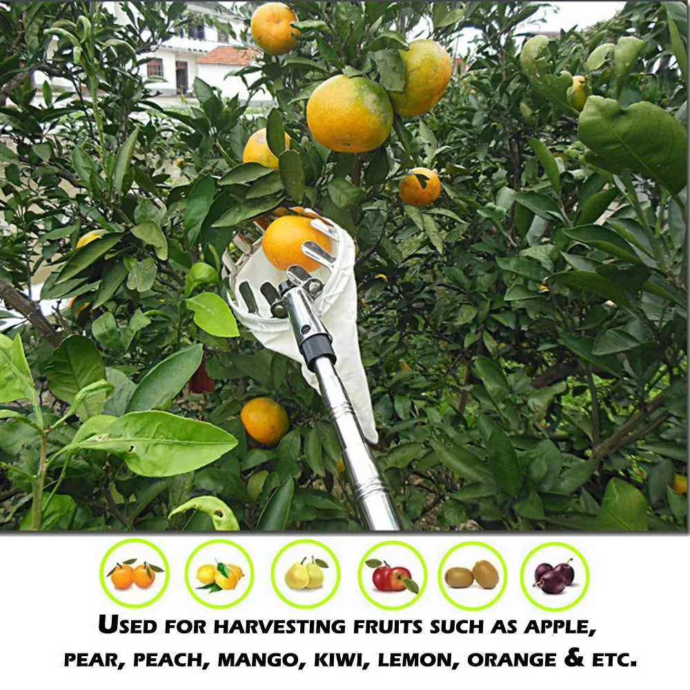 Vonkajšie Ovocie Picker Apple Orange Hruška Broskyňa Praktické Záhrade Zbierame Tool Bag hot predaj jún 20
