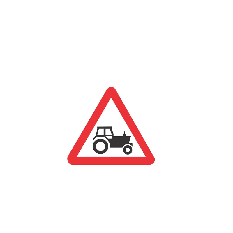 Vtipné PVC Tvorivé Vtipné Upozornenie Auto Nálepky Traktor Prihlásiť Bezpečnosť Cestnej premávky Odtlačkový Dekorácie Príslušenstvo Nálepky ZWW-0365,12 cm*11 cm